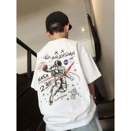 เสื้อยืด-timo-เสื้ออวกาศnasa-conton100-เสื้อเด็กสีขาว-สีดำสไตล์เกาหลี-เนื้อผ้าดีมาก-แม่ๆชอบ-รุ่นqe24