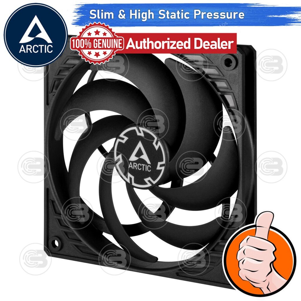 ภาพหน้าปกสินค้าARCTIC PC Fan Case Model P12 SLIM PWM PST (size 120 mm.) ประกัน 6 ปี จากร้าน coolblasterthai บน Shopee