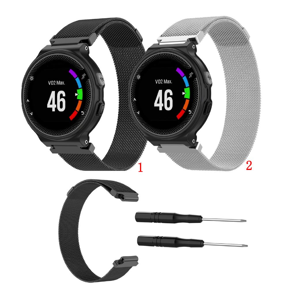 สายรัดแม่เหล็ก Milanese สำหรับ Garmin Forerunner 220 230 235 630 620 735 S20 S5 S6