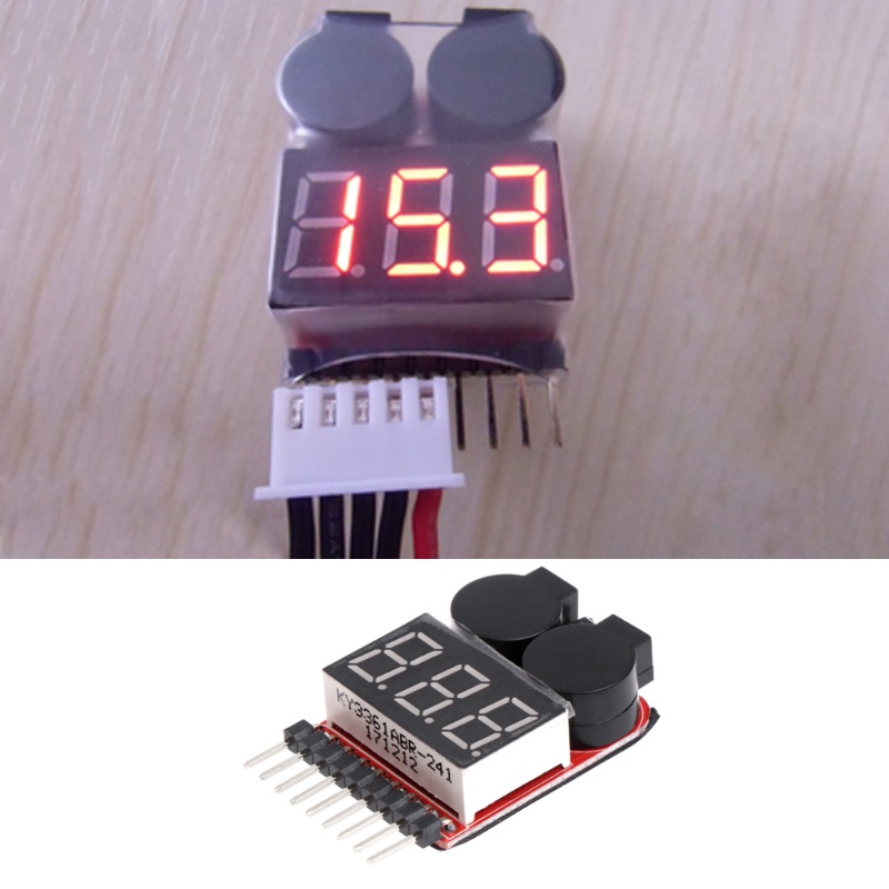 esp-2-in-1-โมดูลเตือนภัย-แรงดันไฟฟ้าต่ํา-อัพเกรดแบตเตอรี่เรือบังคับ-1-8s-led