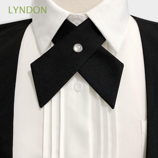 ภาพขนาดย่อของสินค้าLyndon เนคไทโบว์ แบบไขว้ สีพื้น สไตล์วินเทจ อย่างเป็นทางการ หรูหรา สําหรับชุดนักเรียน เนคไท