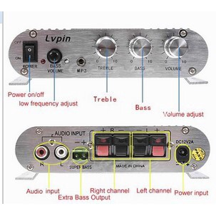 แอมป์ขยายจิ๋ว2-1ch-แยกทรัพย์พร้อมสายไฟต่อแบตยาว30cm-lvpin-car-amplifier-t9