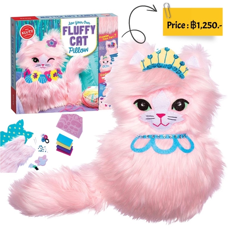 sew-your-own-fluffy-cat-pillow-klutz-craft-kit