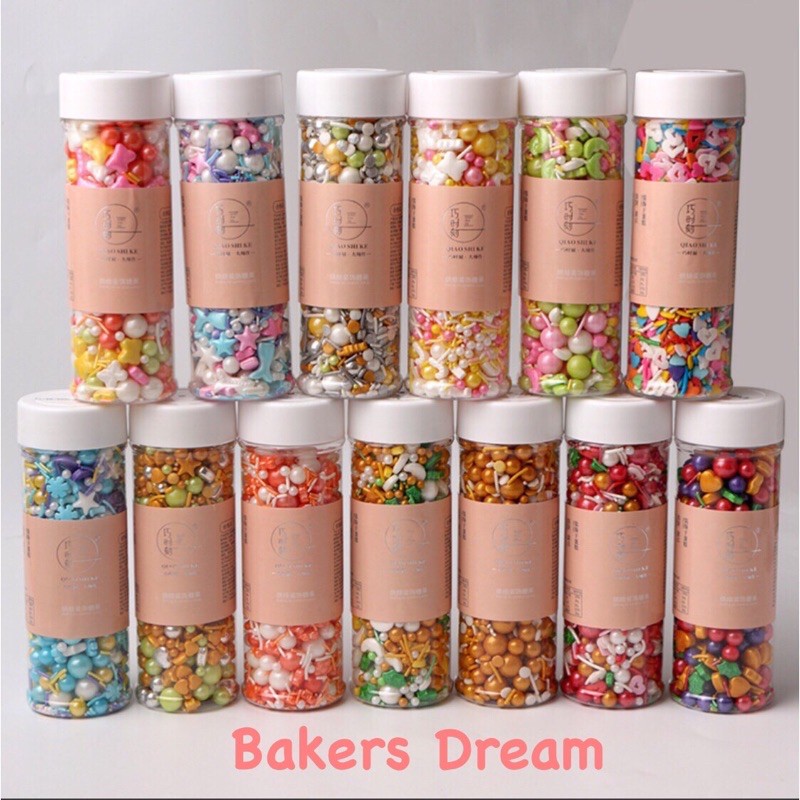 ภาพหน้าปกสินค้ามุกน้ำตาลแต่งเค้ก 130 กรัม จากร้าน bakers_dream บน Shopee