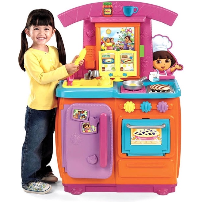 ชุดห้องครัวดอร่า-ยี่ห้อ-fisher-price-dora-the-explorer-fiesta-favorites-kitchen-play-set