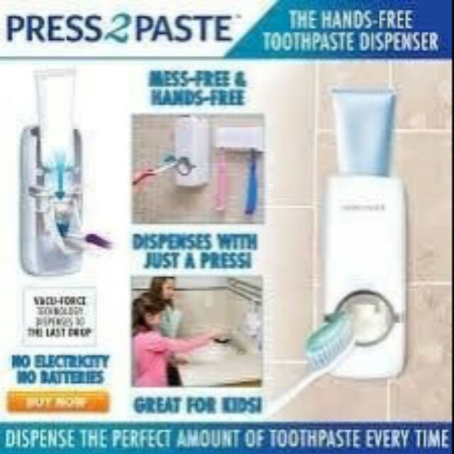 เครื่องกดยาสีฟันศูนย์ยากาศtoothpaste-dispenser