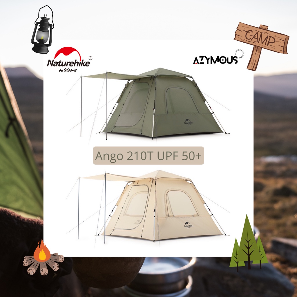 เต็นท์กางอัตโนมัติ-naturehike-ango-210t-automatic-pop-up-upf-50-ขนาด-3-คน