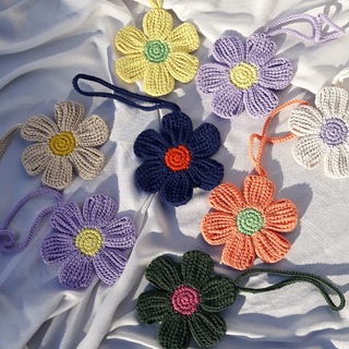 สินค้า Summer bloom ,ที่ห้อยกระเป๋า ,ถัก crochet ,ดอกไม้ ,หลากสี