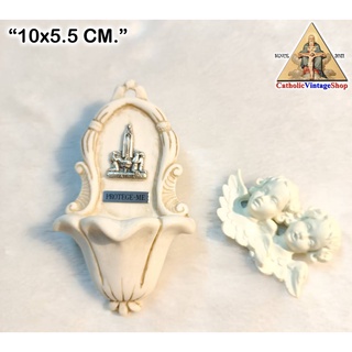 รูปปั้น แขวนผนัง พระแม่มารีย์แห่งฟาติมา Our lady of Fatima แม่พระ พระแม่มารีย์ Catholic Mary Statue Holy Water