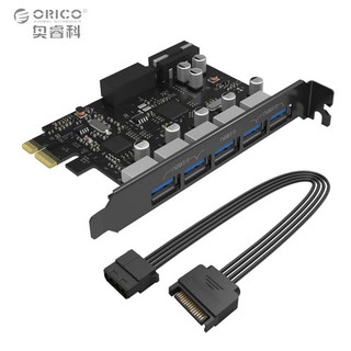 ภาพหน้าปกสินค้า(PVU3-5O2I-V1)ORICO Booster USB 3.0 5 Port + USB3.0 20PIN PCI-Express Card ที่เกี่ยวข้อง
