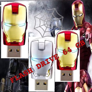 Flash drive แฟลชไดร์ฟโลหะ Iron man 64 GB