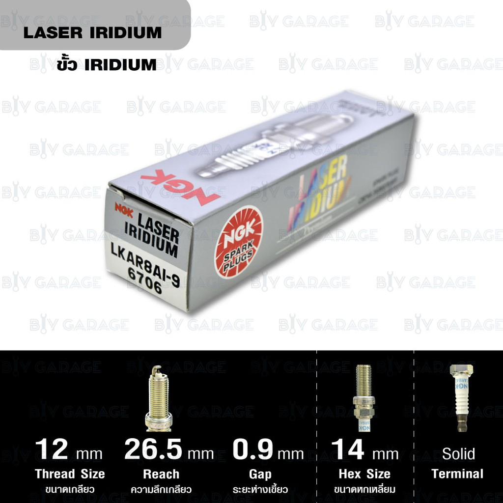 ngk-หัวเทียน-laser-iridium-lkar8ai-9-1-หัว-ใช้สำหรับ-มอเตอร์ไซค์บิ๊กไบค์-ktm-duke200-rc200-duke390