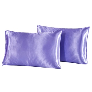 【บลูไดมอนด์】1Pc Queen Satin Silk Pillowcase Pillow Case Cover Home Bedding Smoothy Pillow Rectangle Bedding Pill00
