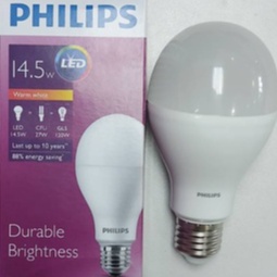 หลอดไฟ-led-ยี่ห้อ-philips-bulb-durable-brightness-14-5w-warmwhite-แสงสีเหลือง