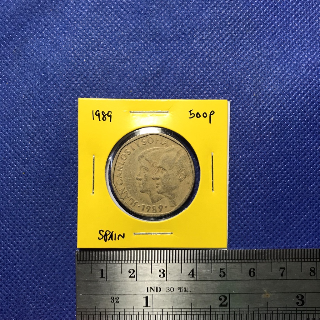 no-60829-ปี1989-สเปน-500-pesetas-เหรียญสะสม-เหรียญต่างประเทศ-เหรียญเก่า-หายาก-ราคาถูก
