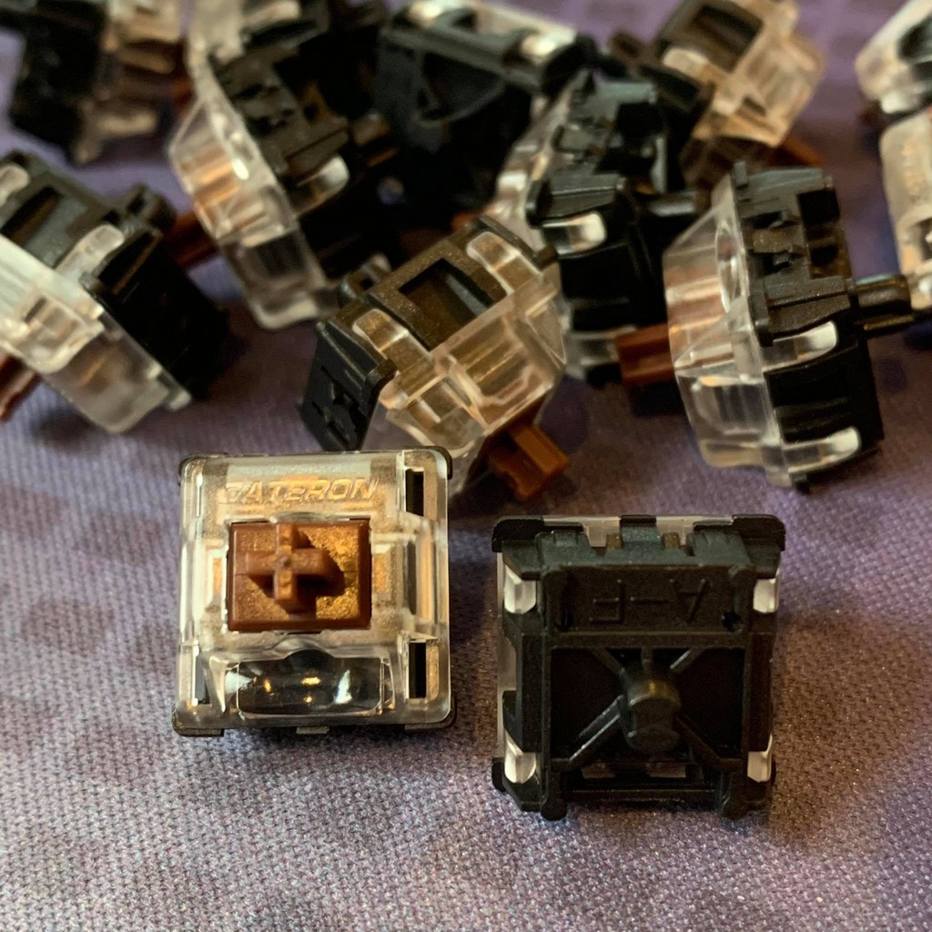 [Lubed] [Tactile] Gateron Optical Brown SWITCHES สวิทช์สำหรับ Optical ...