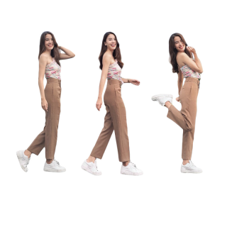 โปรโมชั่น : โค้ดลด20บาท❗กางเกงทรงบอย ขา9ส่วน พร้อมส่ง ผ้าหนา งานตัดเฉพาะของทางร้านMYBOY แต่งหูเข็มขัด ดีไซน์ขอบยื่น