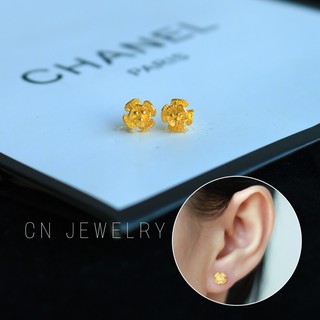 ต่างหูดอกกุหลาบจิ๋ว 8 mm ต่างหูมินิมอล👑รุ่นB15 1คู่ CN Jewelry earings ตุ้มหู ต่างหูแฟชั่น ต่างหูเกาหลี ต่างหูทอง