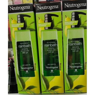 Neutrogena Rainbath Renewing Shower and Bath Gel Pear & Green Tea 40 fl.oz (1182 ml.) สีเขียว