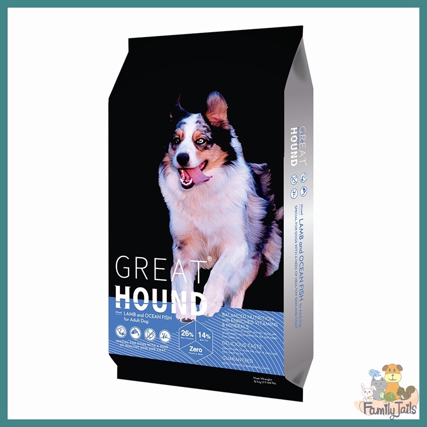 great-hound-เกรทฮาวด์-อาหารสุนัขเกรดพรีเมี่ยม-รสแกะและปลาทะเล-2-kg