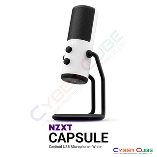 NZXT Capsule Cardioid USB Microphone White - ไมโครโฟน ( ของแท้ศูนย์ Ascenti )