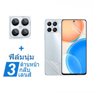 Huawei HONOR X8 ฟิล์มไฮโดรเจลนิ่ม กันรอยหน้าจอ พร้อมฝาครอบเลนส์ สําหรับ HONOR X7 X8 X9 50 5G HONOR Magic40 Pro 50 Lite 5G