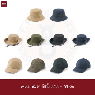 MUJI หมวกกันน้ำ Water Repellent Sealing Taped Cap