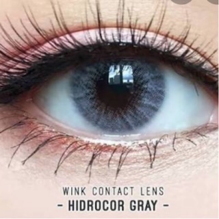 Hidrocor Gray / Hydrocor Gray / Solotica Hydrocor Gray สีเทา สายฝอ ตาฝรั่ง โทนฝรั่ง Wink Lens คอนแทคเลนส์ สายตาสั้น