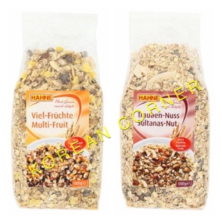 ภาพหน้าปกสินค้าHAHNE Multi Fruit Nuts Wholegrain Muesli มูสลี่ (ไม่มีน้ำตาล) ข้าวโอ๊ตผสมถั่วและผลไม้ นำเข้าจากเยอรมนี ที่เกี่ยวข้อง