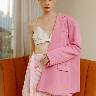 CLARA Oversized Blazer สีชมพู / Flamingo Pink ฿1290