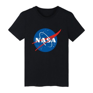 ราคาAlimoo เสื้อยืดผ้าฝ้ายแขนสั้นผู้ชาย สไตล์ฤดูร้อน พิมพ์ NASA ไซซ์ XXS-4XL 1389S-3XL