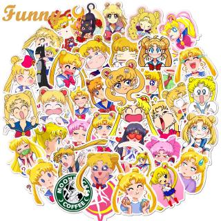 SAILOR MOON สติ๊กเกอร์ลายการ์ตูนเซเลอร์มูน 50 ชิ้น