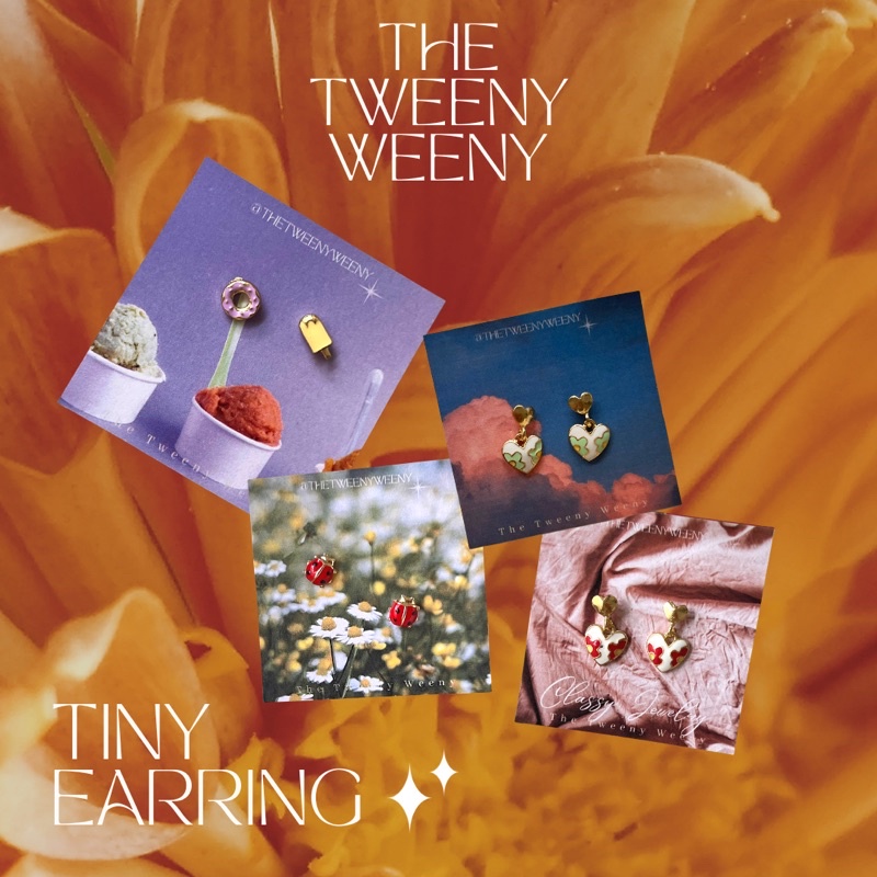 ภาพหน้าปกสินค้าnew Tiny Earring ต่างหูสุดน่ารัก สามคู่ราคาพิเศษ น่ารักมา จากร้าน thetweenyweeny บน Shopee