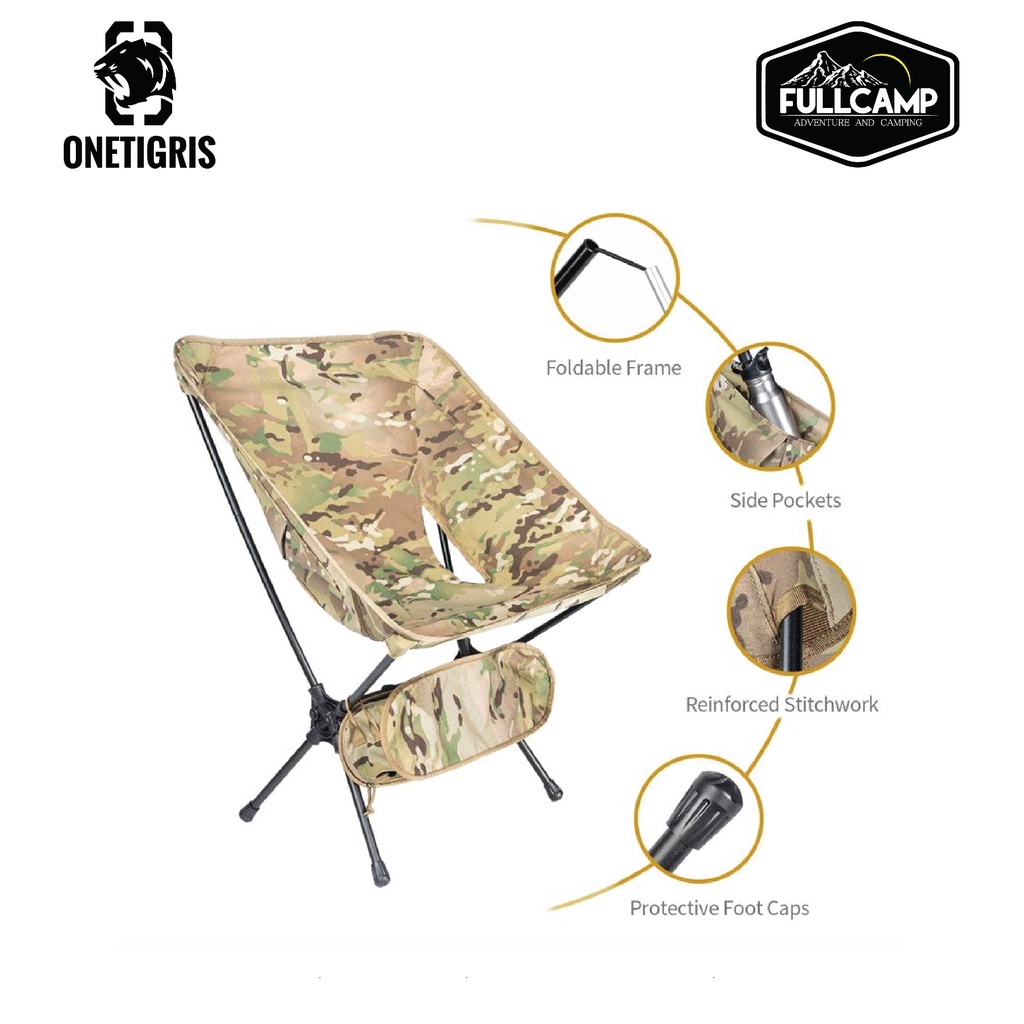 ภาพสินค้าOnetigris Portable Camping Chair 02 เก้าอี้แคมป์ปิ้ง จากร้าน fullcamp บน Shopee ภาพที่ 5