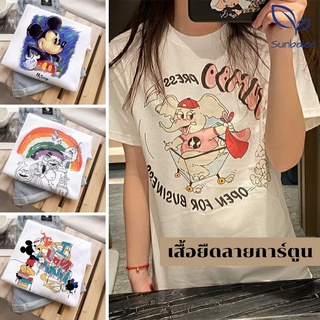 👕🧸 เสื้อยืด ผ้านุ่ม ฟรีไซส์ ลายน่ารักๆ เสื้อยืดคอกลม ผ้านุ่ม ผ้าดีใส่สบาย ไม่บาง ไม่ร้อน เสื้อยืด 🚩สินค้าพร้อมส่ง