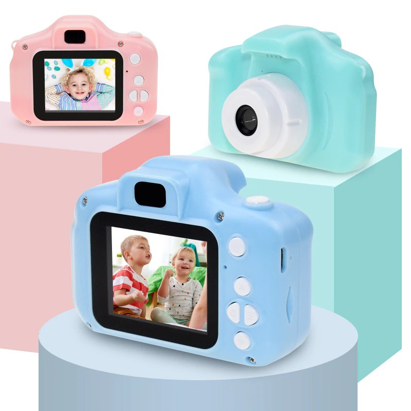 ภาพหน้าปกสินค้ากล้องถ่ายรูปเด็กตัวใหม่ ถ่ายวีดีโอ ถ่ายได้จริง กล้องดิจิตอล ขนาดเล็ก กล้องจิ๋ว Kids Camera กล้องเด็ก