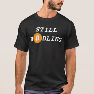 เสื้อยืด พิมพ์ลายโลโก้ Hodl Bitcoin