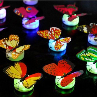 ◈ LED Lighting Colorful Butterfly Wall Stickers โคมไฟ LED ผีเสื้อหลากสี สำหรับตกแต่งบ้าน