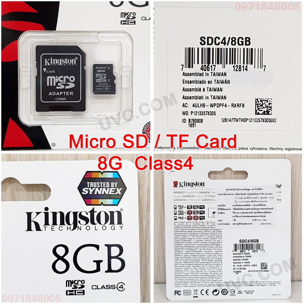 ภาพสินค้าKingstonแท้100% แมม Micro 32G Micro 64G Micro 128G class10 รับประกันSynnex ตลอดชีวิตLifetime Class10 Micro TF Card จากร้าน unicom.th บน Shopee ภาพที่ 3