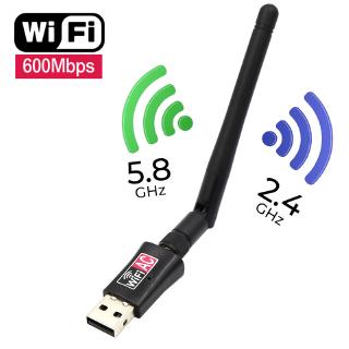 5G ความถี่คู่การ์ดเครือข่ายไร้สายคอมพิวเตอร์ภายนอก usb wifi สัญญาณรับส่งสัญญาณ AC600M RTL8811CU