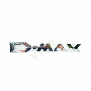 โลโก้คำว่าDMAXสีชุบแบบแปะใช้สำหรับรถISUZU DMAX ALL NEW