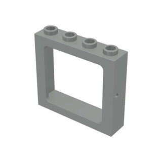 Lego part (ชิ้นส่วนเลโก้) No.4033 Window 1 x 4 x 3 Train - Hollow Studs