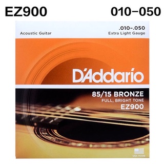 ภาพขนาดย่อของภาพหน้าปกสินค้าD'addario สายกีตาร์โปร่ง เบอร์ 9-12 EZ-890 EZ-900 EZ-910 EZ-920 พร้อมส่ง ส่งเร็ว จากร้าน ppmusic.1976 บน Shopee ภาพที่ 2