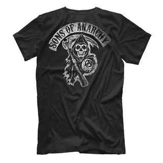 เสื้อยืดโอเวอร์ไซส์เสื้อยืดพิมพ์ลายโลโก้ Sons Of Anarchy สําหรับผู้ชายS-4XL