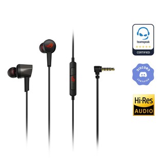 ASUS ROG Cetra II Core in-ear gaming headphones with liquid silicone rubber (LSR) drivers and a 3.5 mm connector
