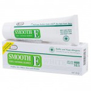 SMOOTH E  CREAM +WHITE 10GM  สมูท อี ครีม พลัส ไวท์ ครีมบำรุงผิวหน้า