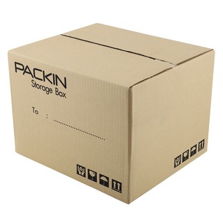 กล่องฝาปิด 3 ชั้น PACK IN 31X36X26 ซม. กล่องฝาปิด PACK IN ใช้ในการบรรจุสิ่งของทั่ว ๆ ไป มีความแข็งแรง กระดาษหนา รองรับน้