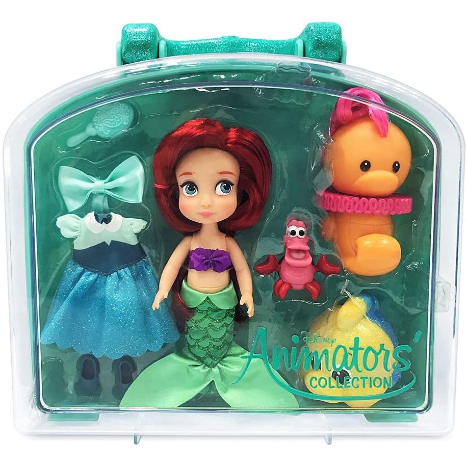 ของแท้นำเข้า-ชุดของเล่นตุ๊กตา5-เงือกน้อย-disney-ariel-animators-collection-ราคา-990-บาท