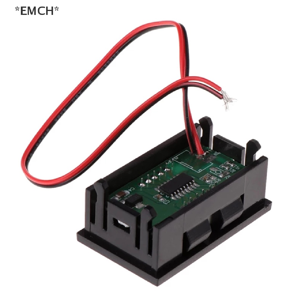 [[EMCH]] แผงแอมมิเตอร์ โวลต์มิเตอร์ดิจิทัล DC 0.56 นิ้ว | Shopee Thailand