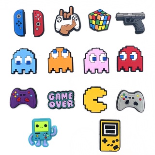 ภาพขนาดย่อของภาพหน้าปกสินค้าน่ารัก 1pcs Jibbitz shoe charms การ์ตูน ธีมเกม Pac-Man Crocs ถอดได้ diy decorate pvc รองเท้าแตะ accessories หัวเข็มขัด ของขวัญคริสต์มาสสำหรับเด็ก 1000 รุ่น สําหรับคุณเลือก จากร้าน ljlstore.th บน Shopee ภาพที่ 2